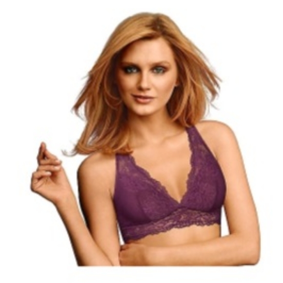 2 -Maidenform Bras: T-Back Lace Bralettes, Both Large, - Picture 2 of 12